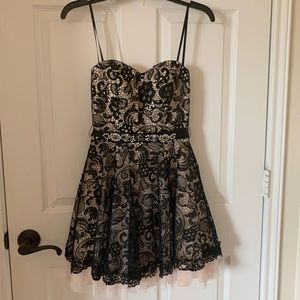 Strapless homecoming dress